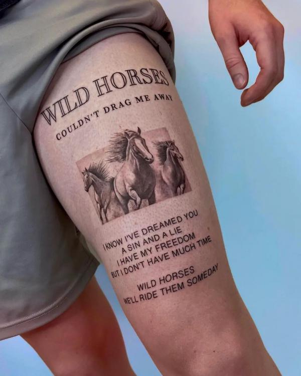 15 Spectacular Horse Tattoos and Their Symbolic Meanings - The Paws | Horse  tattoo design, Horse tattoo, Animal tattoos