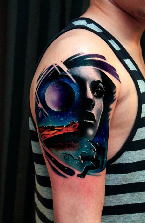 50 space tattoo Ideas Best Designs  Canadian Tattoos
