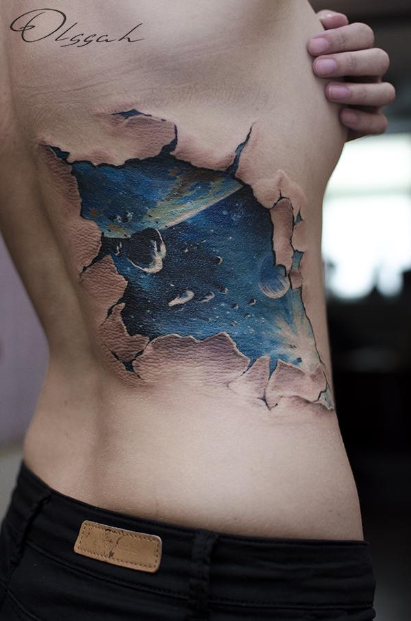 40 Space Tattoo Ideas  Art and Design