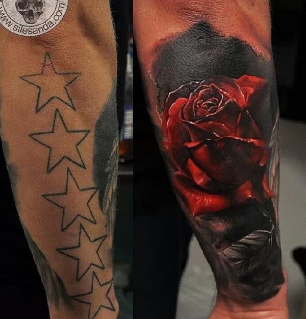 RG Tattoo  Cover up tattoo Black Rose tattoo for tattoo  Facebook