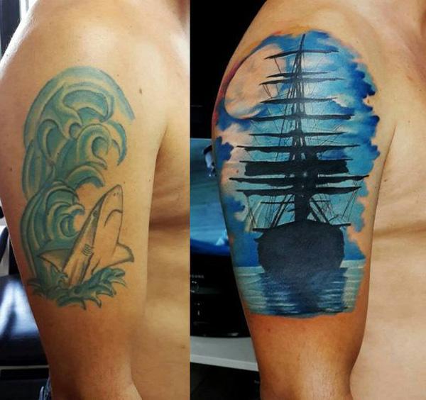 Tattoo Cover Up Calf Sleeve  White  TatCover