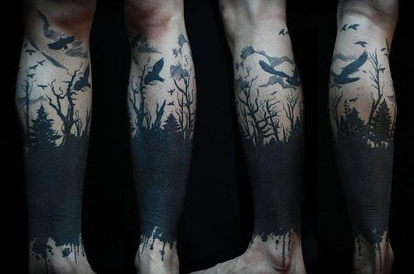 Tattoo uploaded by Thomas Ascazuri • Leg forest • Tattoodo