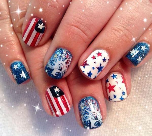 45 Fourth of July Nail Art Ideas | Art and Design