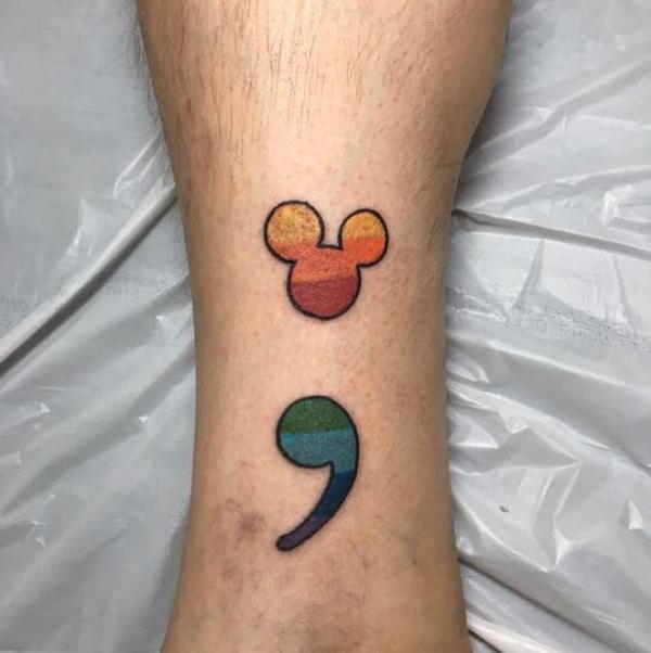 A special semicolon by Joel!!... - Syndicate Tattoo MHK | Facebook