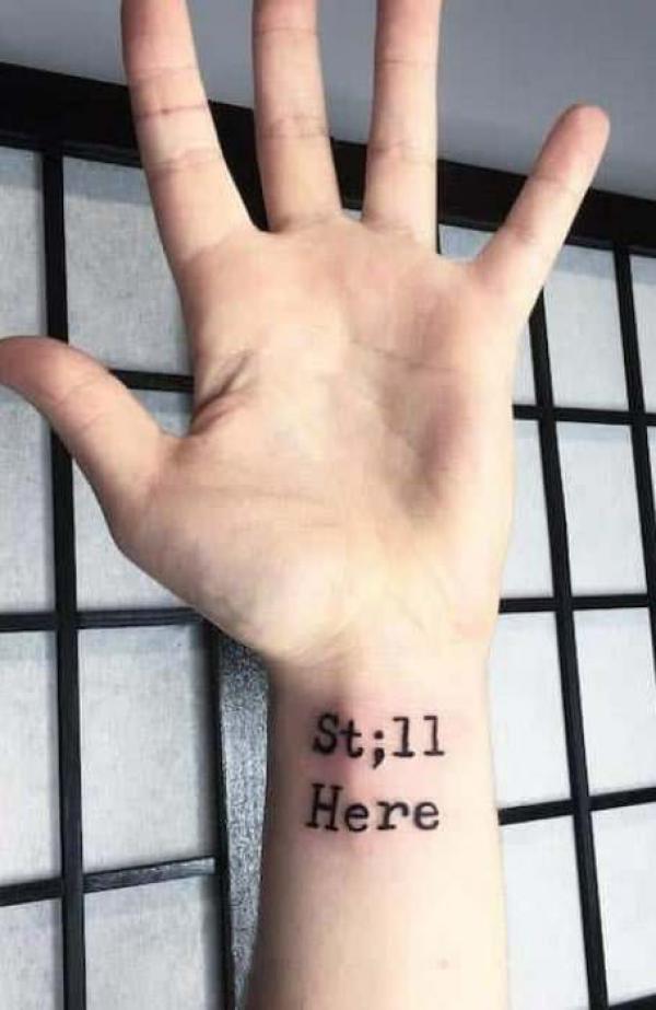 be still wrist tattoo