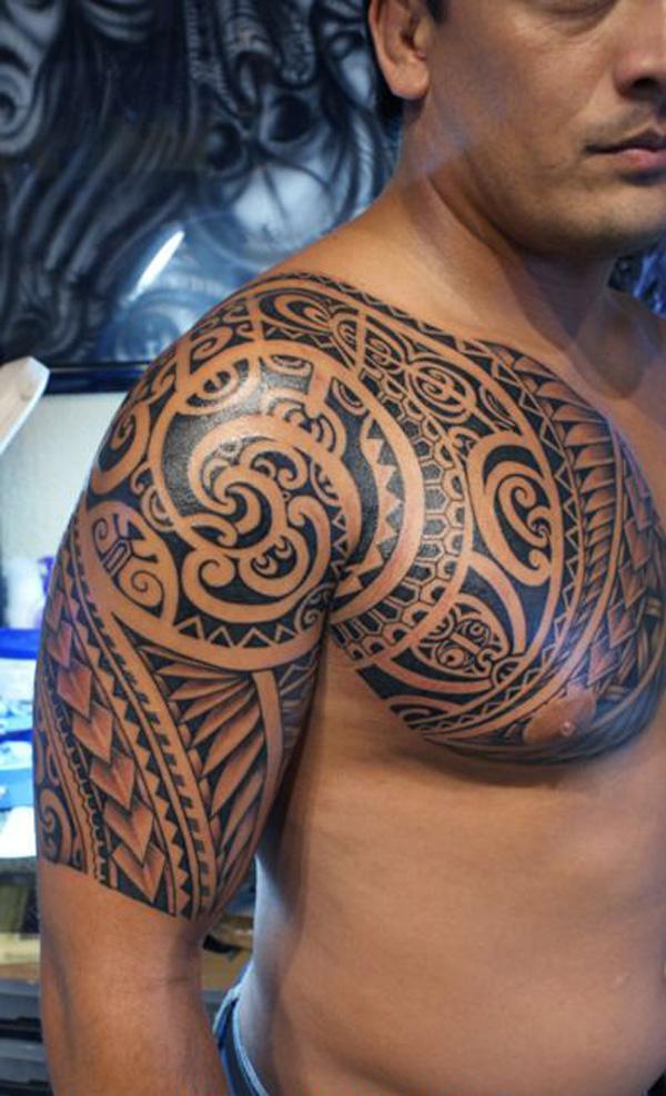 Polynesian Style Cleavage Designs  Body art tattoos, Tattoos, Polynesian  tattoo