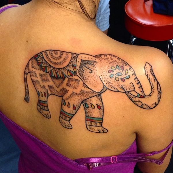 Indian Elephant Tattoo