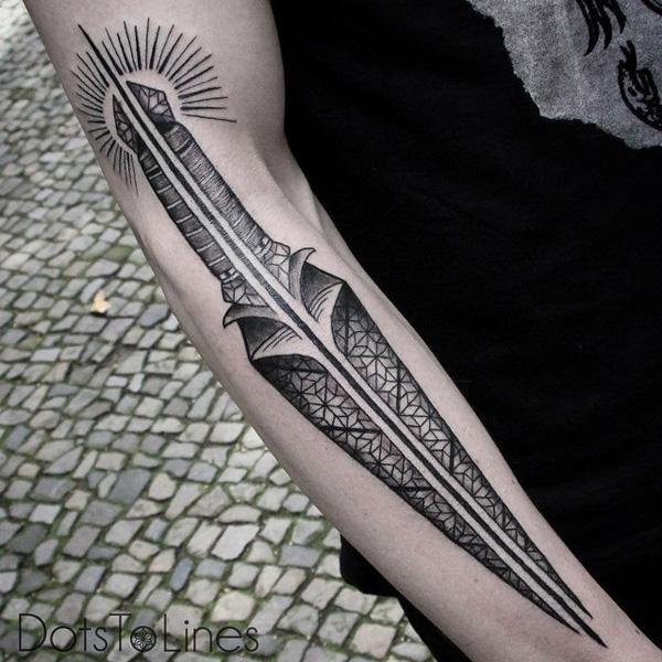 Fashion Large temporary tattoo stickers waterproof cool high quality sexy  products - Skull Sword arm leg fake transfer tattoos men women | Wish