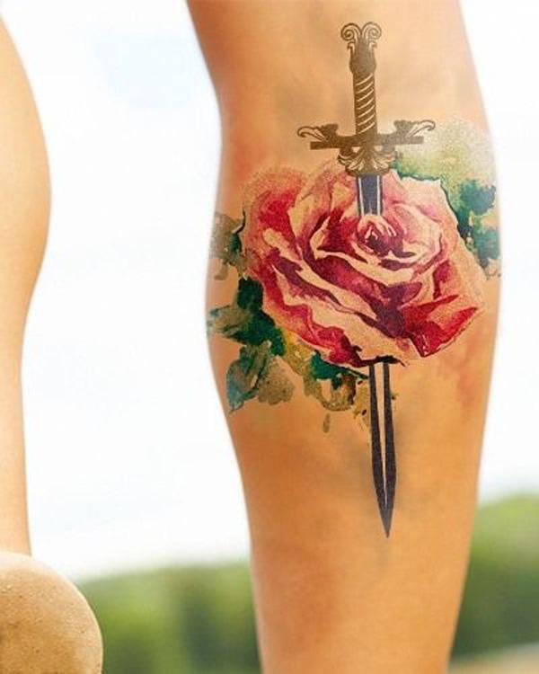 JTC Tattoo Fineline Ink  You cant go wrong with a sword and rose tattoo   Facebook