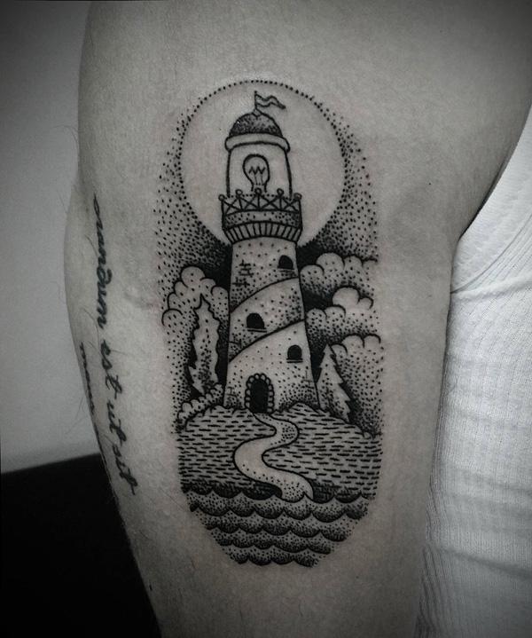Buy Lighthouse Bird and Waves Temporary Tattoo  Beach Vacation Online in  India  Etsy