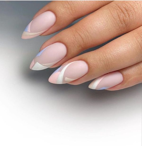 almond shaped nail designs