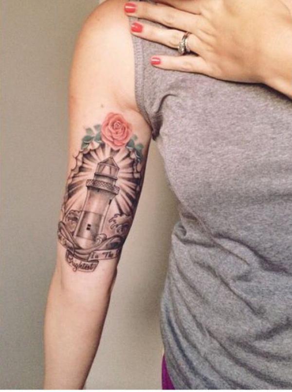 30+ Beautiful Lighthouse Tattoos On Forearm