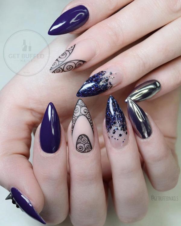 coco chanel nail designs