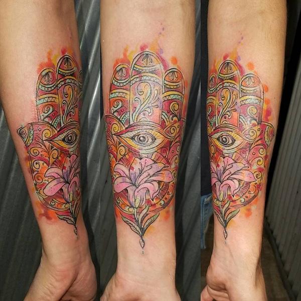 Hamsa tattoo | Half sleeve tattoo, Hamsa tattoo, Sleeve tattoos