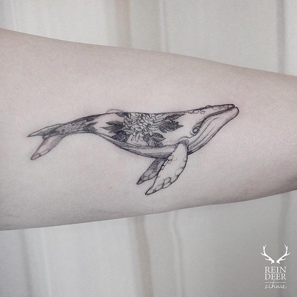 Small Whale Tattoo  Tat2o