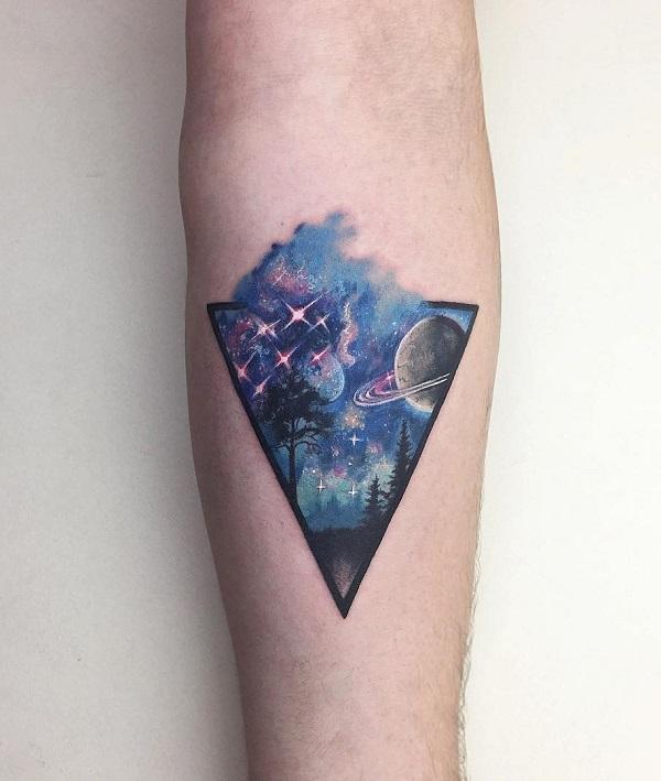 safari landscape tattoo