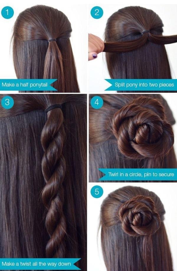 Easy and Cute Hairstyles with Allure : Messy Half Up I Take You | Wedding  Readings | Wedding Ideas | Wedding Dresses | Wedding Theme