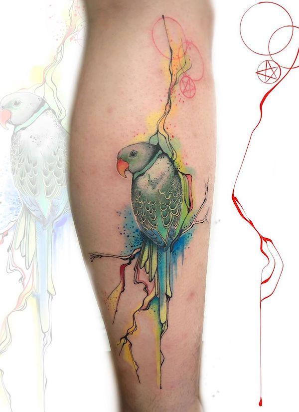 Watercolor Bird Tattoo by lane-nee-chan on DeviantArt