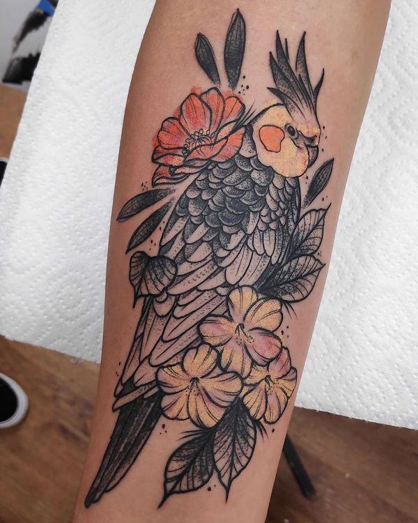 Parrot tattoo by Eliot Kohek | Post 31066