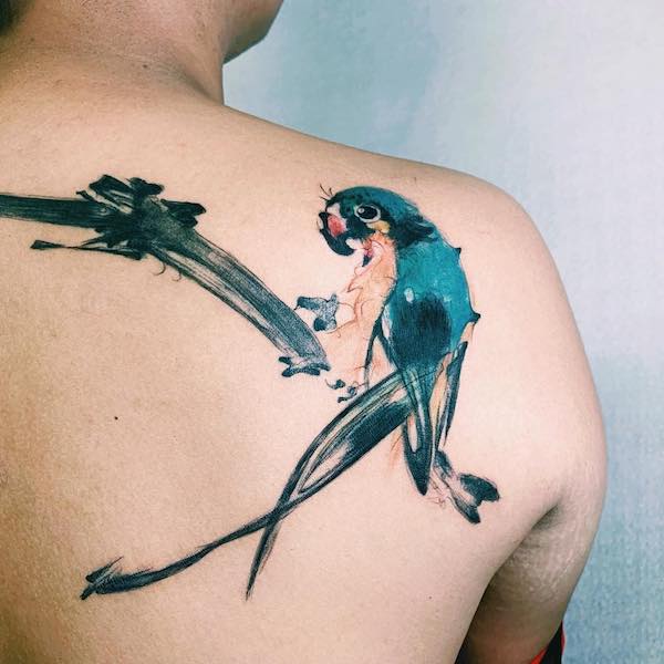 LoveHateSocialClub on Twitter Traditional parrot tattoo by  AlexandraWilkey Email LHSCBookingsgmailcom to set your appointment with  Alex at LoveHateLondon httpstcoqFYmd974lO  X