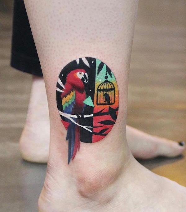 Kalsie Tattoos - One parrot, 20 years old. She told me a... | Facebook