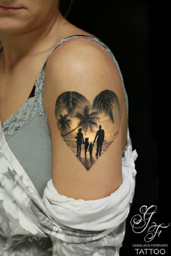 Cute Family Heart Tattoo Design  Heart Family Tattoos  Family Tattoos   MomCanvas