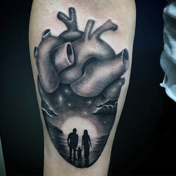 Bird  family heart Tattoo by Fgore on DeviantArt