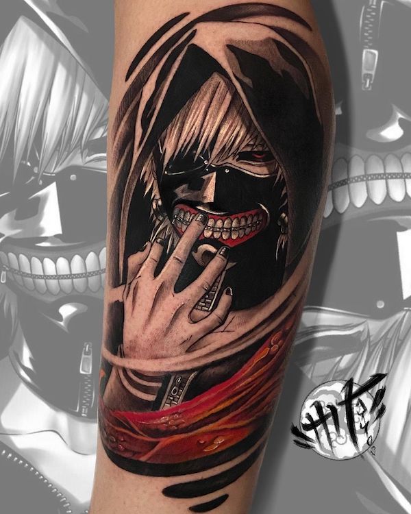 Baka Tattoo on Instagram Ken Kaneki  Artist stoneartmtl  Bookings  CLOSED  Dm us or email stoneartmtlgmailcom for inquires      tattoo tattoos