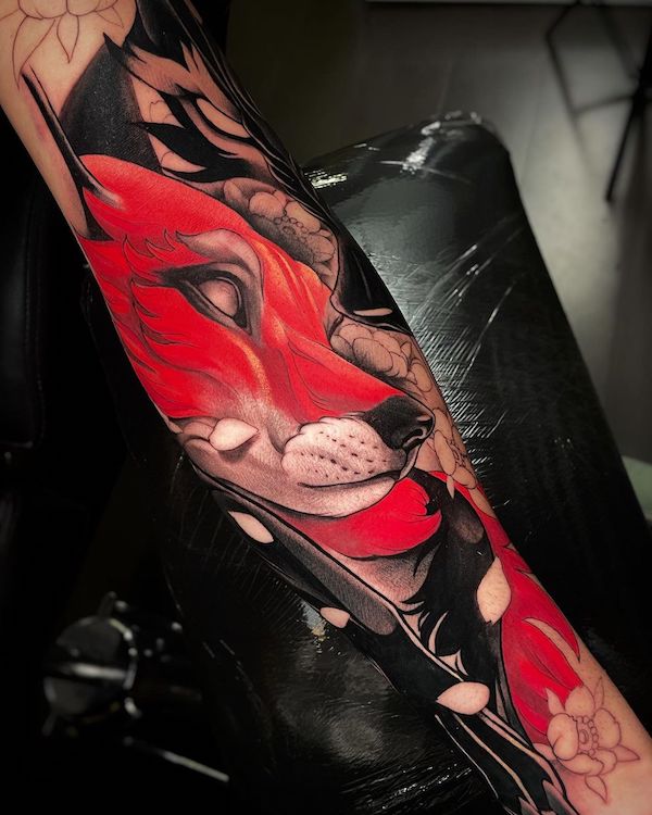 Tattoo uploaded by Kyle Ward • Sleeve of maples/kitsune (fox) and kaeru  (frogs) #japanese #japanesetattoo #irezumi #tattooartist • Tattoodo