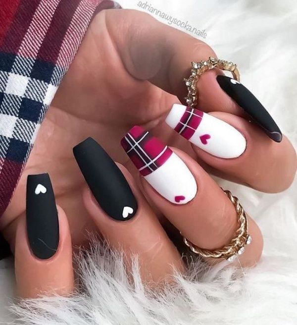 Red and Black Nail Art - A Bold and Stylish Statement