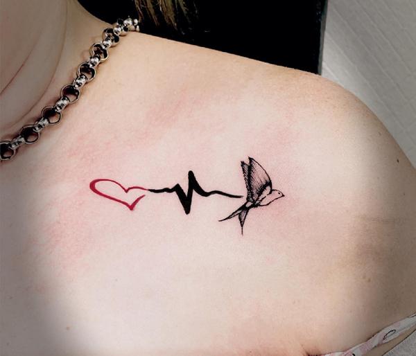 Heartbeat...tattoo ...Design... - Sachin tattoos art gallery | Facebook