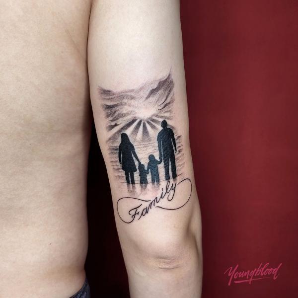 Family Tattoo on Forearm  shaneacuffcom  Want a tattoo R  Flickr
