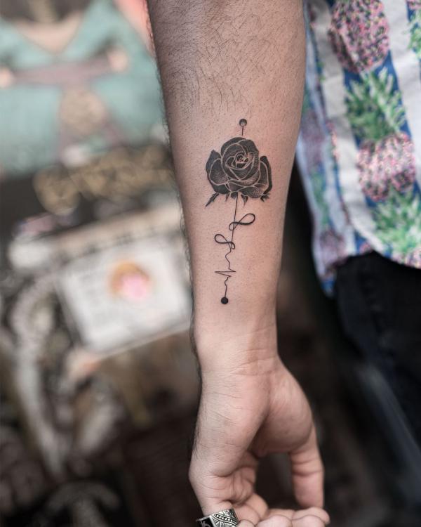Oottati Small Cute Temporary Tattoo Love Heartbeat (Set of India | Ubuy