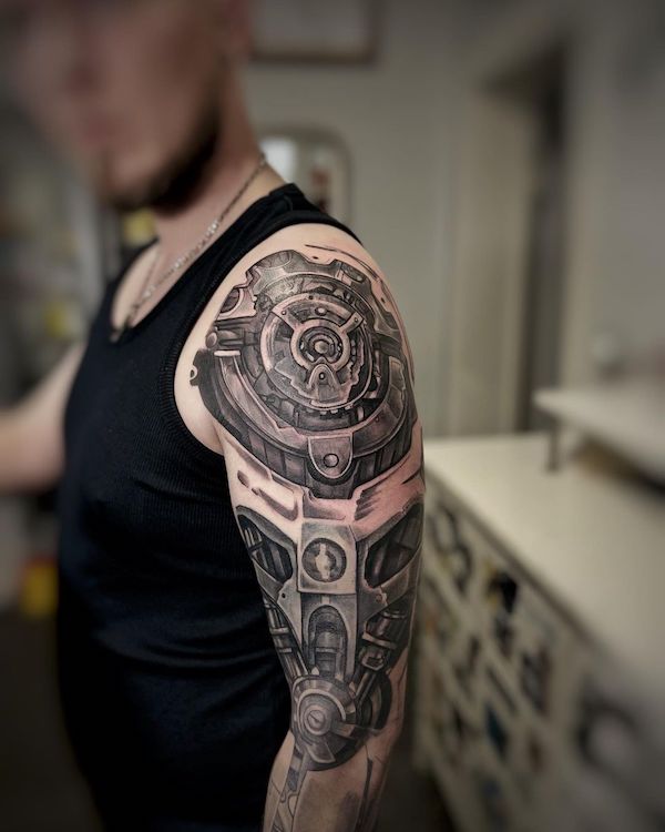 Amazing full upper arm by our wonderful resident Omar    youngcaviartattoo If you would like to get tattooed by Omar then please  message or email him directly Otherwise you can fill