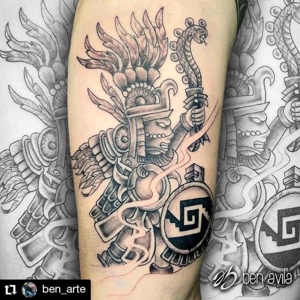 god of death aztec with snaketattooTikTok Search