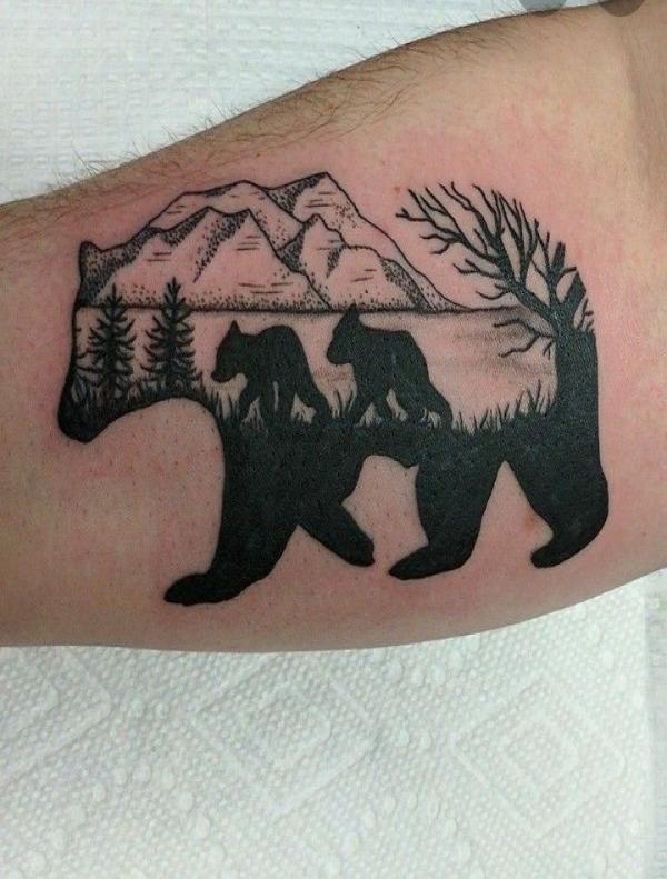 mother bear tattoo