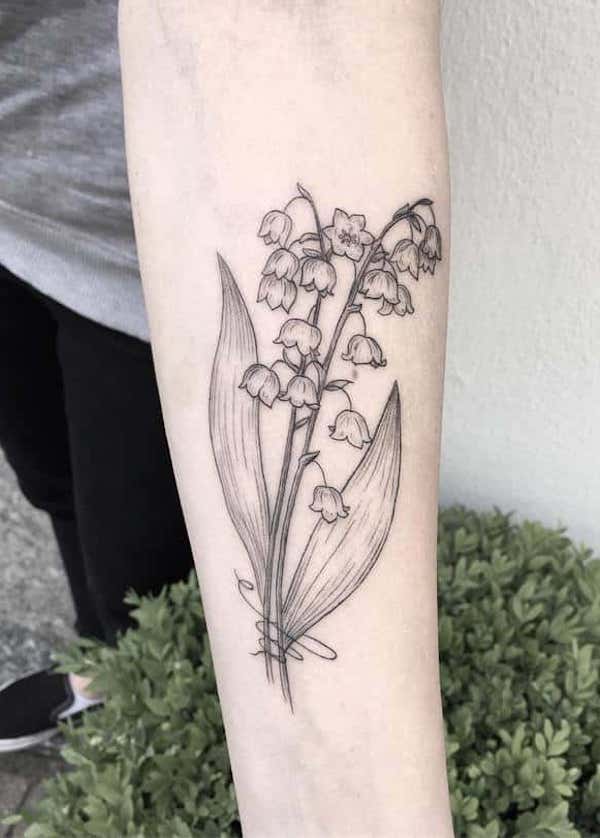 The Enchanting Beauty of Lily of the Valley Tattoos | Art and Design