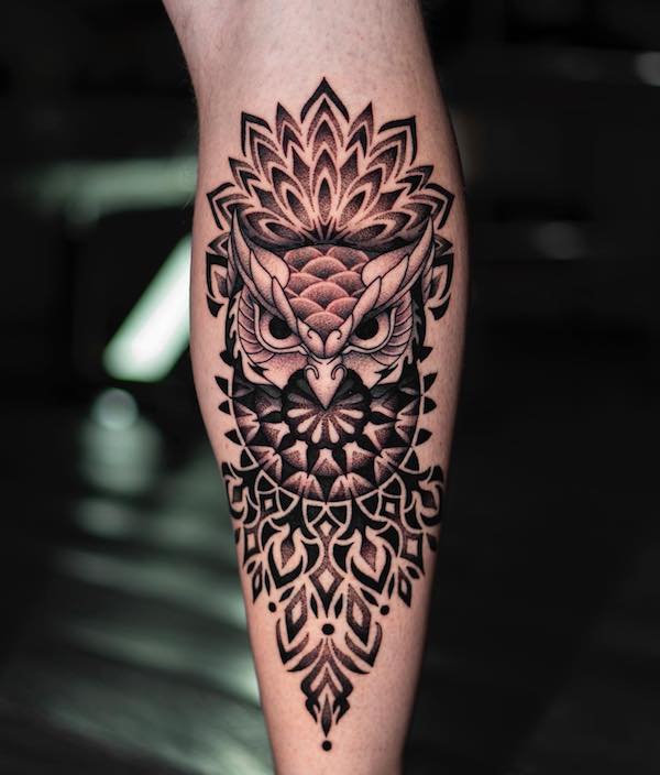 owl arm tattoo - AI Photo Generator - starryai