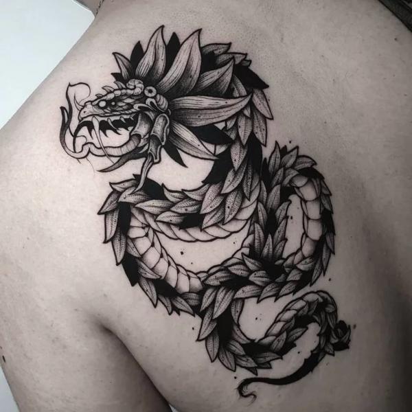 Quetzalcoatl Dragon Tattoo Design by Unoyente on DeviantArt