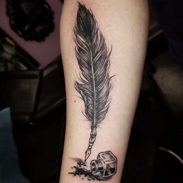 3d feather tattoo designs