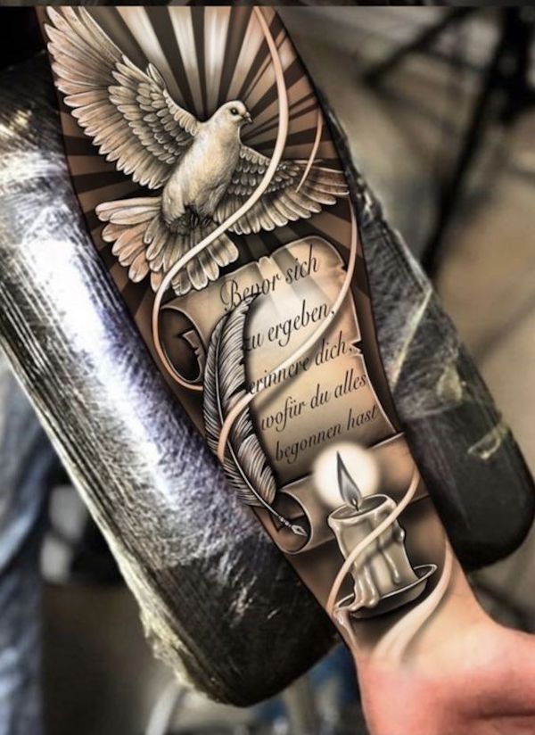 Update 96 about feather with birds tattoo latest  indaotaonec