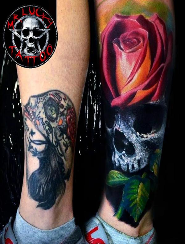 Resultado de imagem para realistic purple rose tattoo cover up  Black  flowers tattoo, Best cover up tattoos, Black rose tattoos