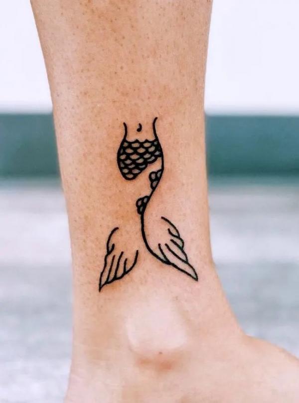 Boat under Willow - Little Mermaid Inspired Tattoo Transparent PNG –  Sisters Keep Drawing