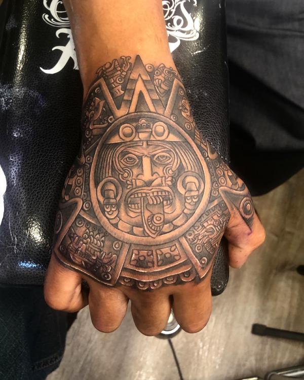Details more than 78 aztec calendar tattoo design  thtantai2