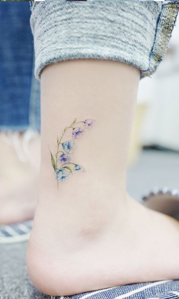 Tattoo Sticker Foot Leg Ring Flower Lace Pattern Waterproof - Temu