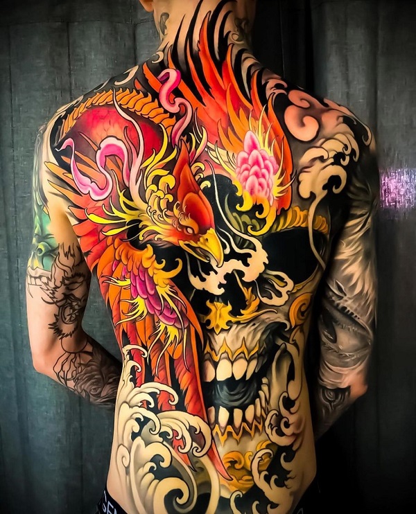 Bold Japanese phoenix tattoo by xiaodan9702 Swipe to the side to see  another angle This is as classic and traditional as it  Instagram
