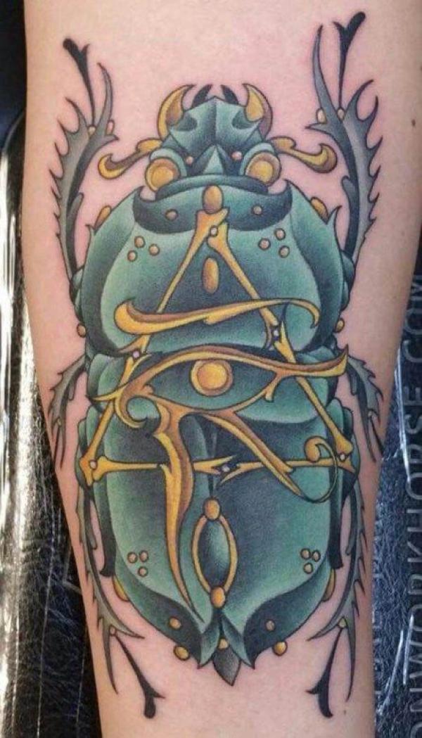 Scarab tattoo, ancient Egypt art. Egyptian sacred bug a scarab - Stock  Image - Everypixel