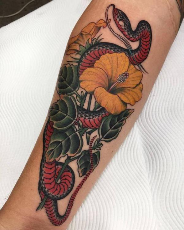 INVERNESS TATTOO CENTRE - Hannah designed this snake piece for her  customers forearm! Customer sat amazing! More of this please....🐍  @straddles on insta for more! #snake #tattoos | Facebook