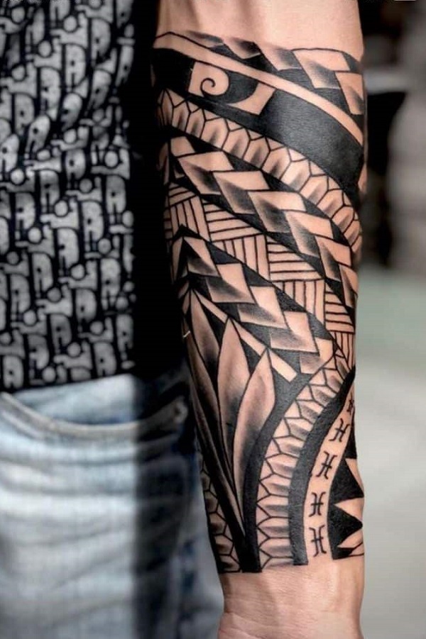 8040 Polynesian Arm Tattoo Images Stock Photos  Vectors  Shutterstock