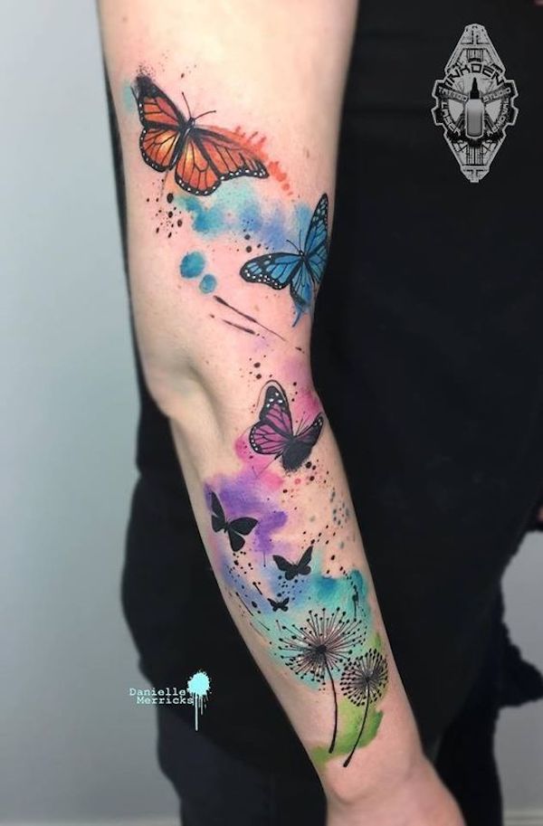10 Watercolor Tattoo Ideas From Butterflies To Flowers
